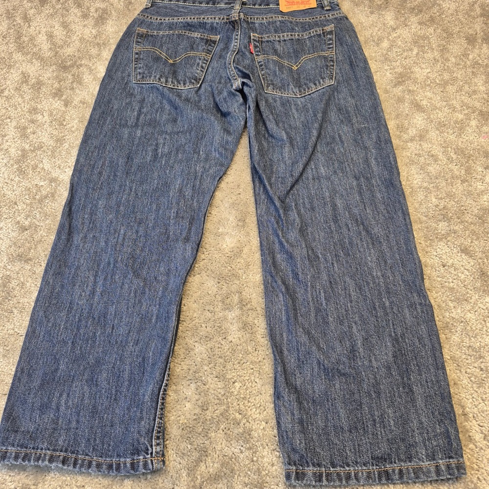 Levis 550 Relaxed Fit Kids Jeans Size 10 Husky W30 L26 Medium Wash Blue 5550-259